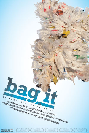 Movie poster for "Bag It — Is Your Life Too Plastic?"