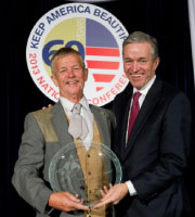 Jim Igler receives award from president of Keep America Beautiful