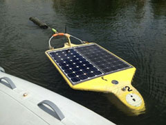 Tavros02, USF’s solar-powered autonomous underwater vehicle, is creating a buzz on Twitter.  
